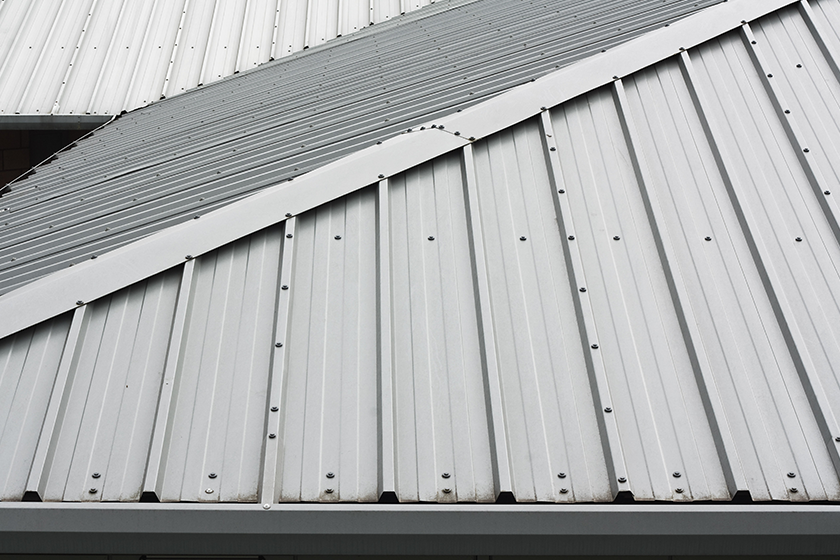 Metal roof background